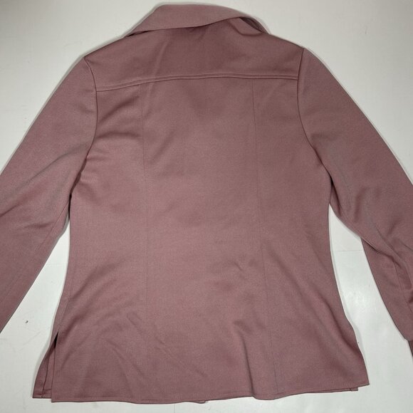 Vtg 60’s 2pc Edith Flagg California Pink A-line Midi Dress & Jacket Belted Sz L - Picture 7 of 13